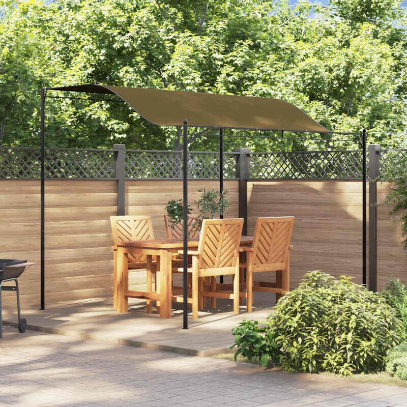 foto del prodotto gazebo in tessuto 3 x 2,5 m gazebo da giardino vari colori colore grigio talpa