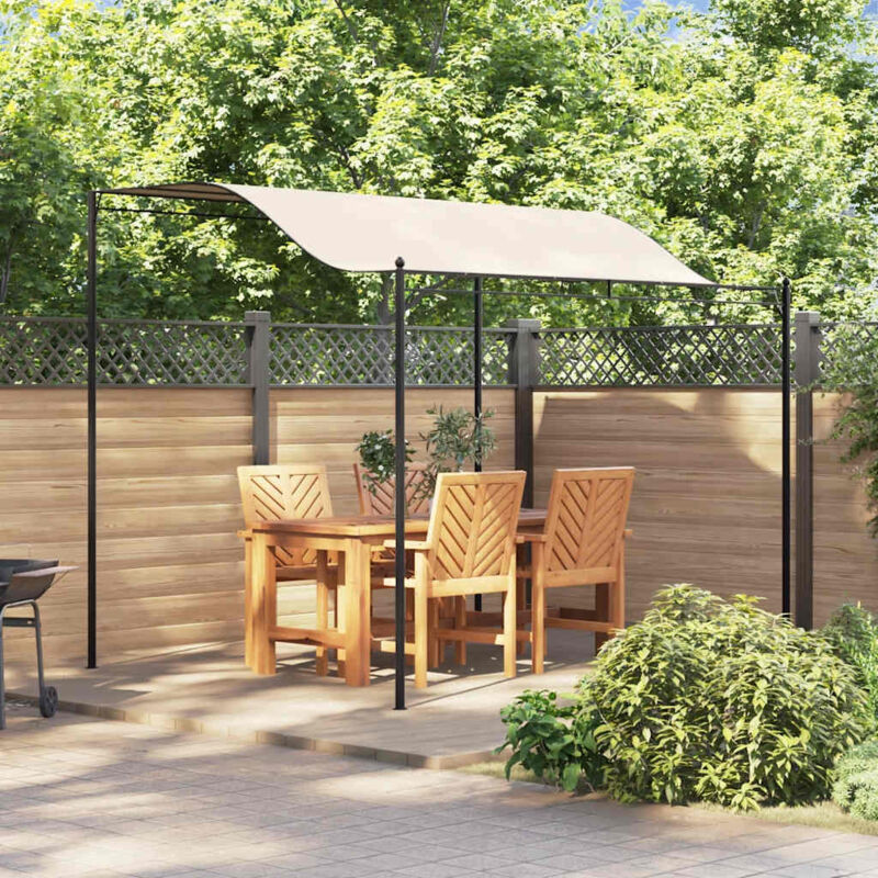 foto del prodotto gazebo in tessuto bianco crema vidaxl