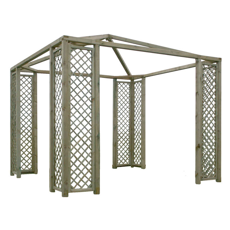 foto del prodotto gazebo lasa impregnato cm.300x300 gazebi arredo giardino arredamento esterno