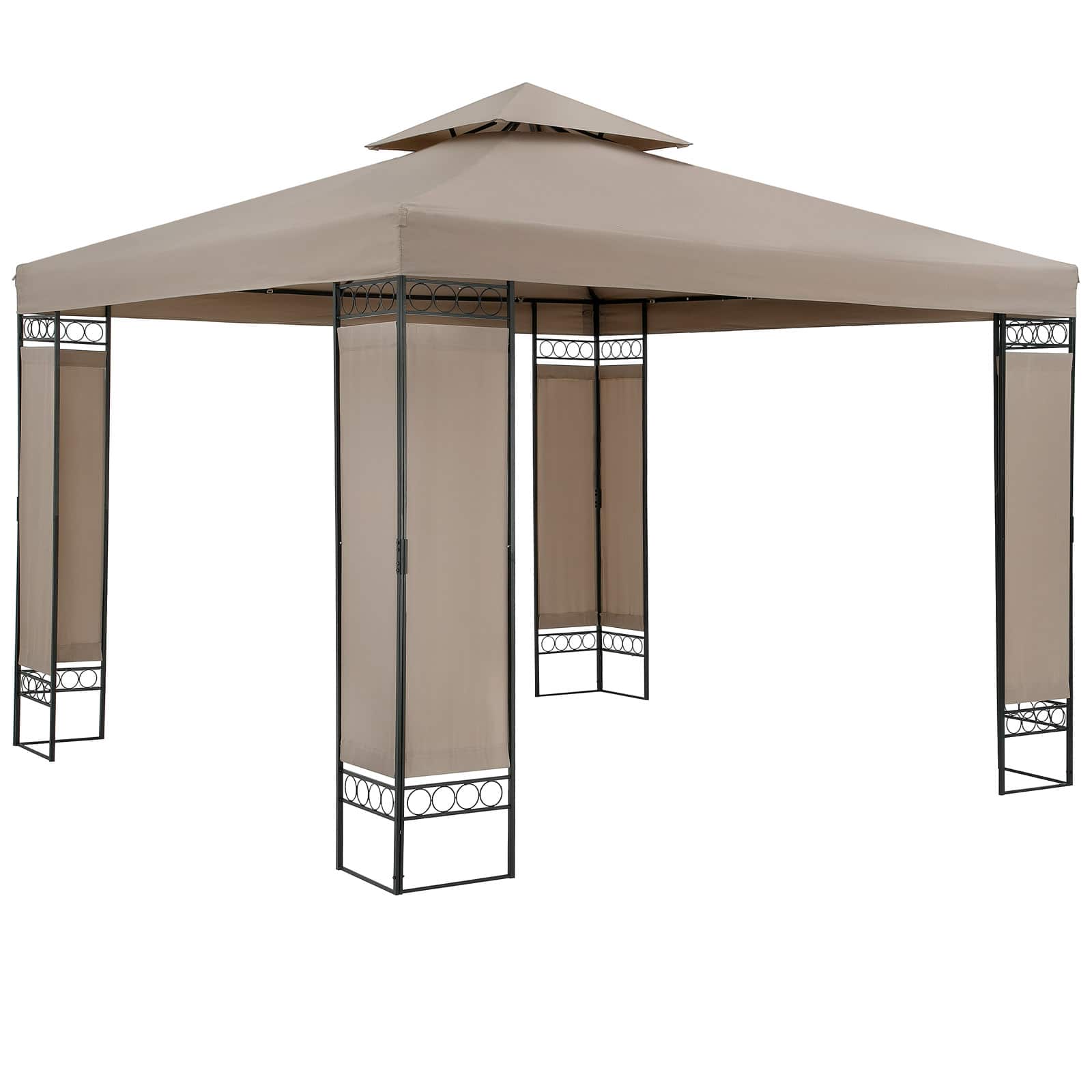 foto del prodotto gazebo lorca marrone 3x3m