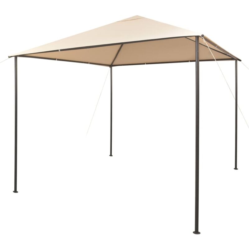 foto del prodotto gazebo padiglione tenda tettoia 3x3 m acciaio beige vidaxl