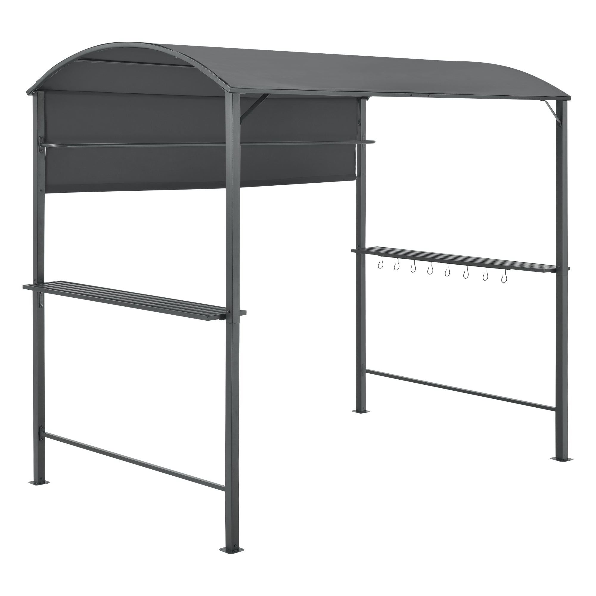 foto del prodotto gazebo per barbecue 215 x 220 x 140 cm antracite grigio scuro 03 0008739