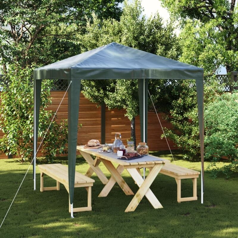 foto del prodotto gazebo per feste professionale 2x2 m verde vidaxl