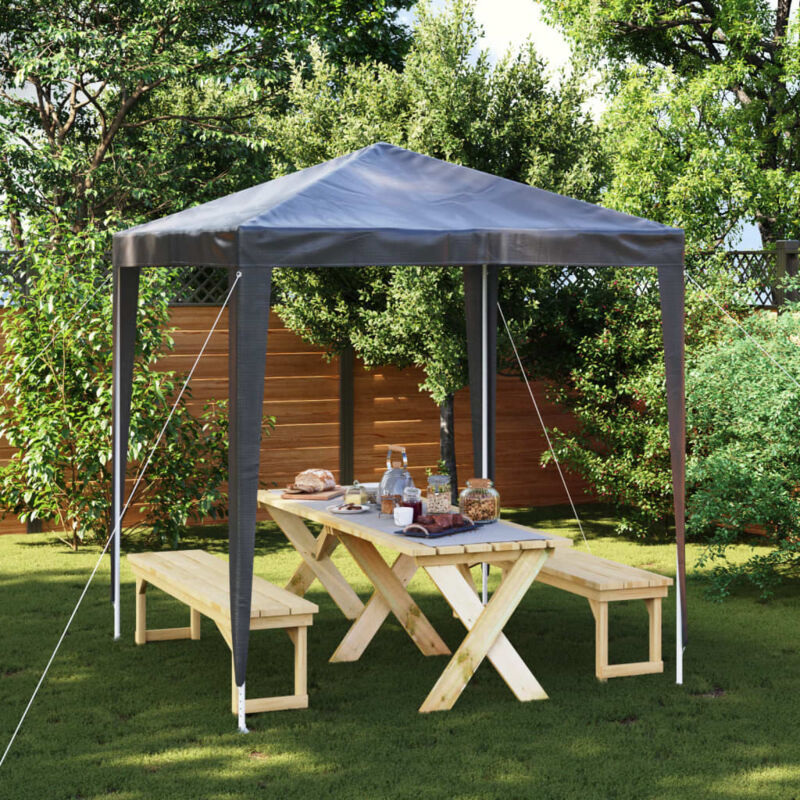 foto del prodotto gazebo per feste professionale da giardino 2x2 m resistente vari colori colore antracite