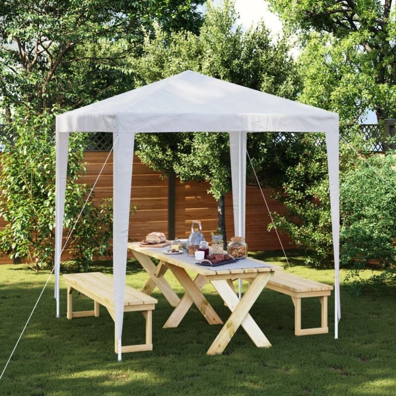 foto del prodotto gazebo per feste professionale da giardino 2x2 m resistente vari colori colore bianco