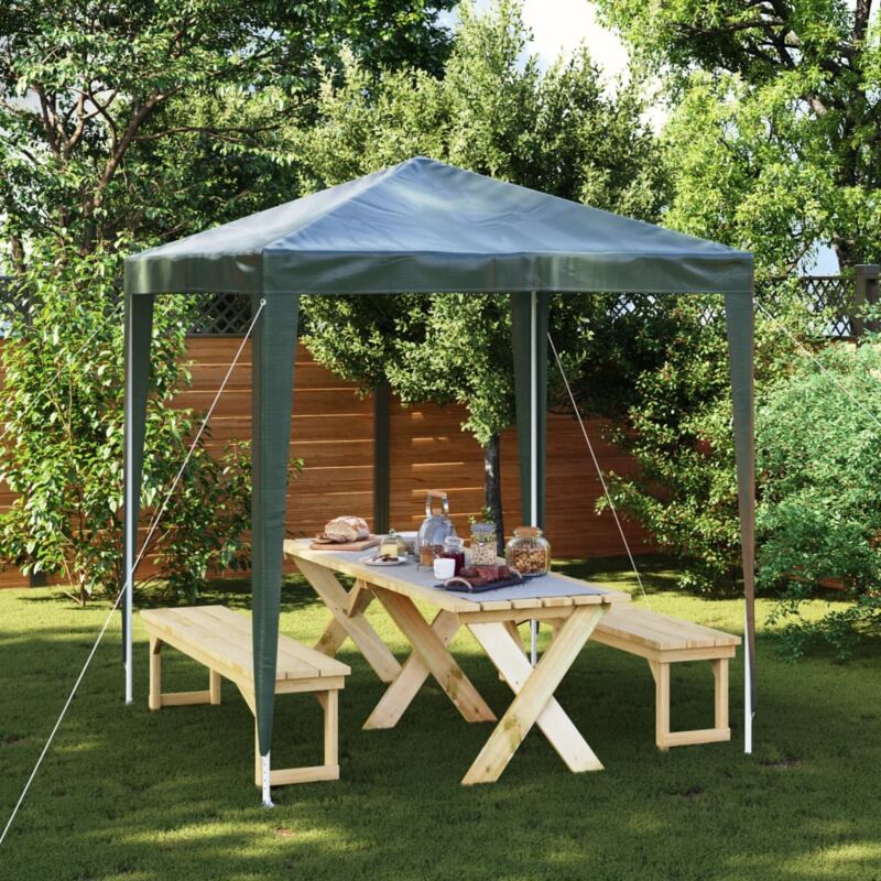 foto del prodotto gazebo per feste professionale da giardino 2x2 m resistente vari colori colore verde
