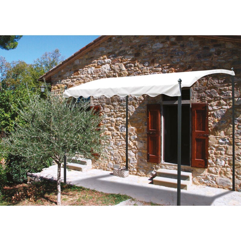 foto del prodotto gazebo pergola ferro 3x2xh2,5 copertura 180g m bianco biacchi ettore