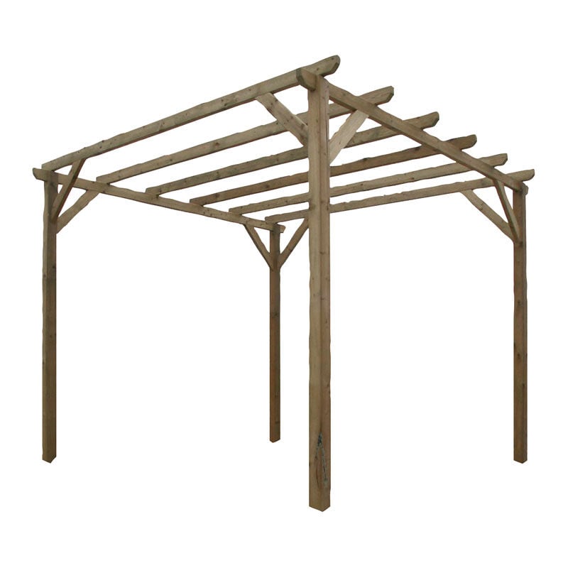 foto del prodotto gazebo pergole pergola lasa impregnato mt.3x3 gazebi arredo giardino
