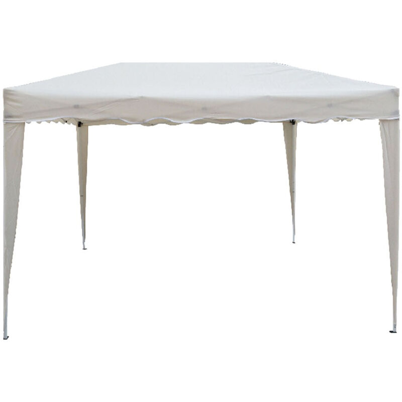 foto del prodotto gazebo pieghevole con struttura in acciaio con sacca inclusa per fiere e mercatini camel green l300xp300xh max 260 cm