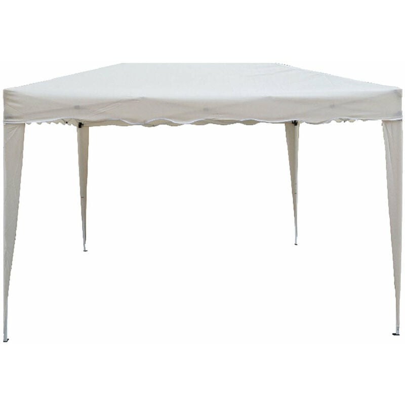 foto del prodotto gazebo pieghevole con struttura in acciaio con sacca inclusa per fiere e mercatini camel white l300xp200xh max 260 cm