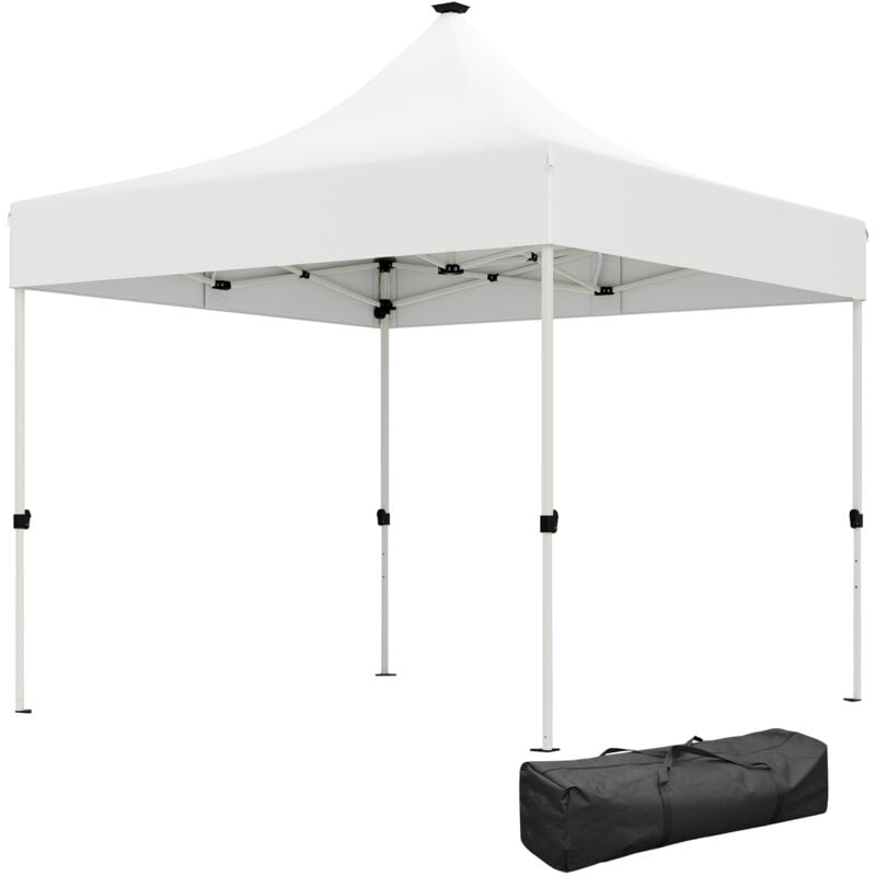 foto del prodotto gazebo pieghevole pop up 3x3 m con luci led solari bianco outsunny