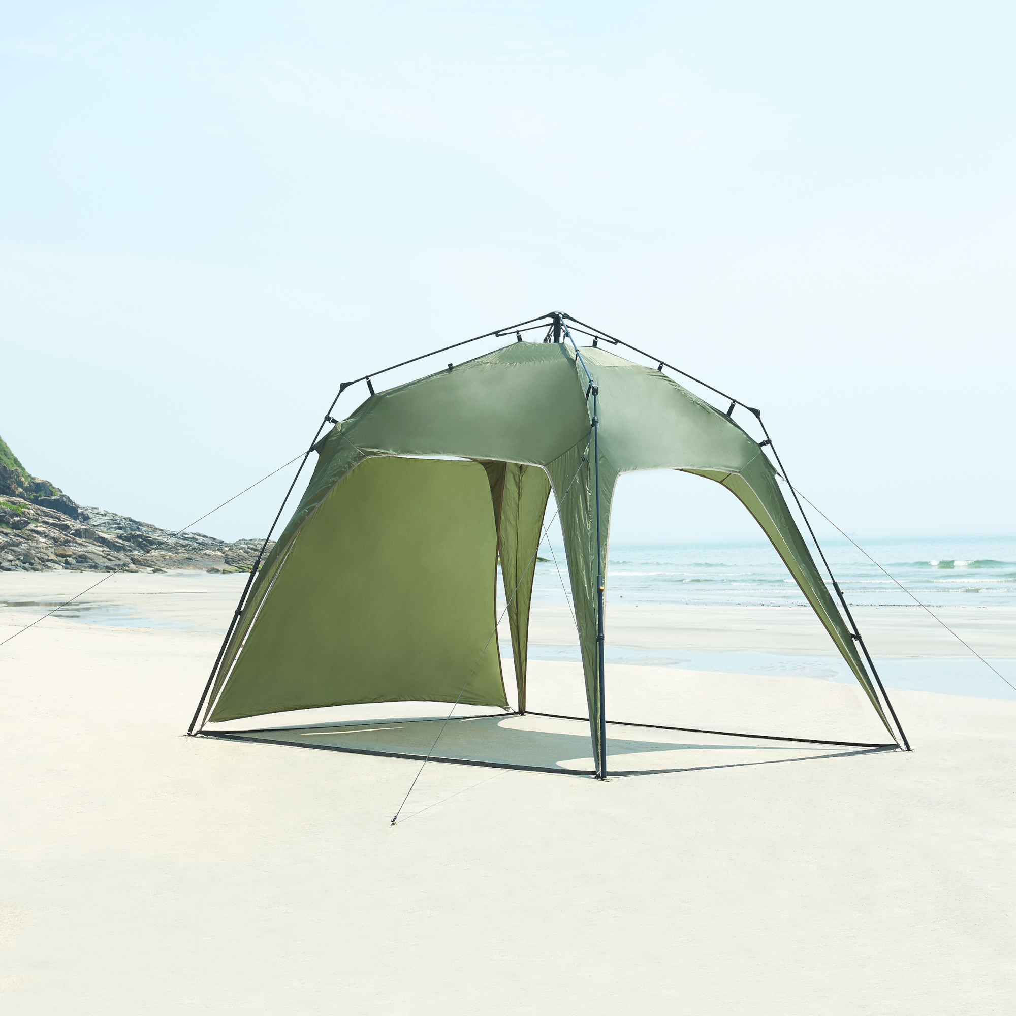 foto del prodotto gazebo pop up barendrecht con illuminazione a led verde pro.tec