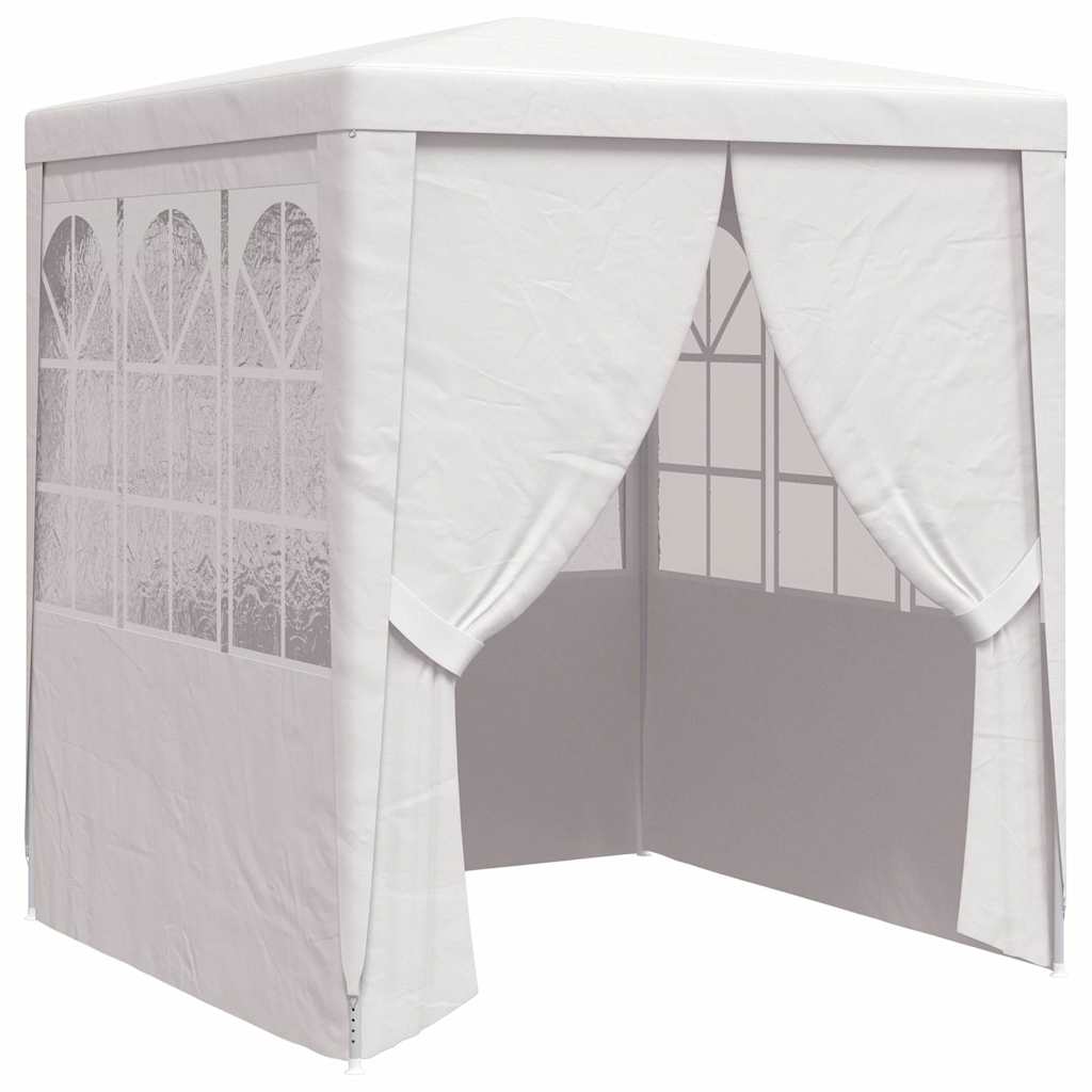 foto del prodotto gazebo professionale con pareti 2,5x2,5 m bianco 90 g m cod mxl 66254