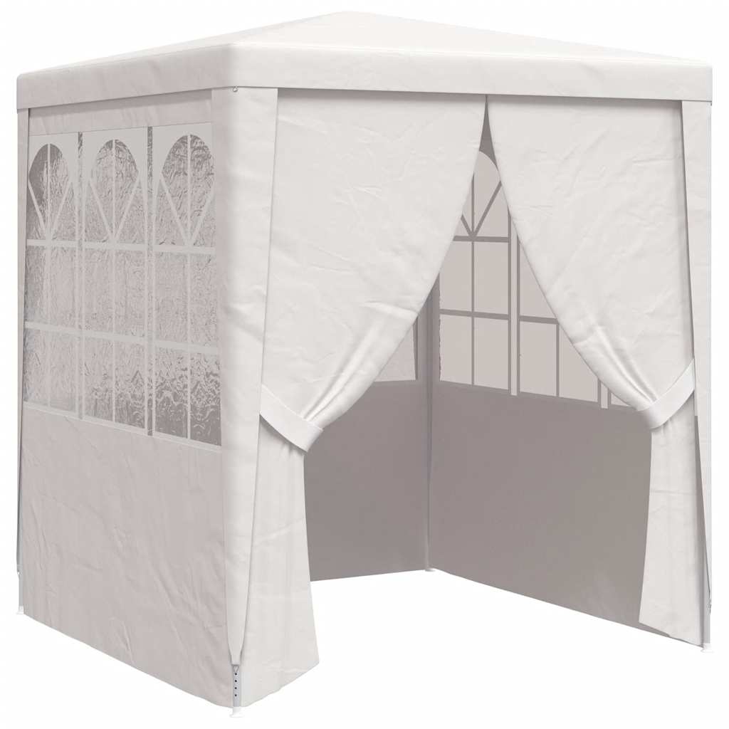 foto del prodotto gazebo professionale con pareti 2x2 m bianco 90 g/mâ²cod mxl 126796