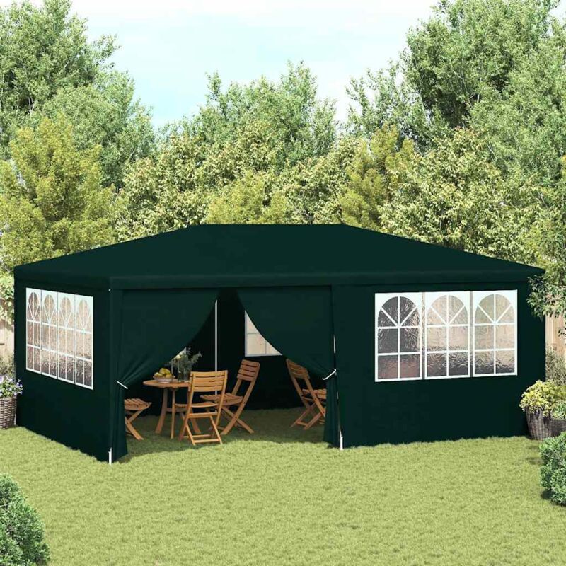 foto del prodotto gazebo professionale con pareti 4x6 m verde 90 g m 