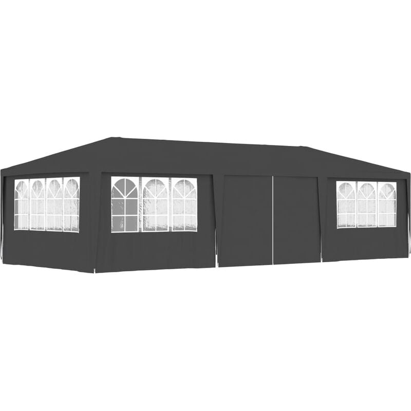 foto del prodotto gazebo professionale con pareti 4x9 m antracite 90 g m vidaxl