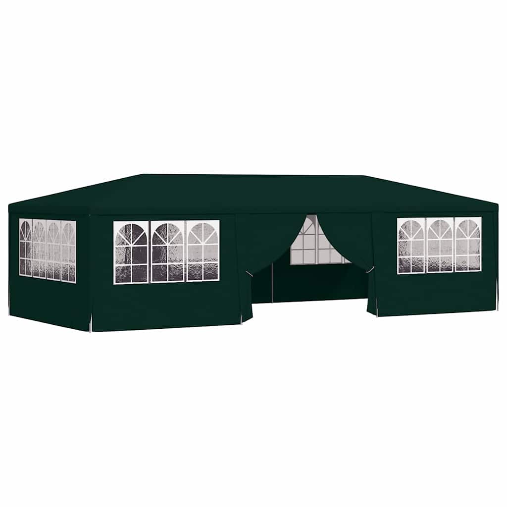 foto del prodotto gazebo professionale con pareti 4x9 m verde 90 g m cod mxl 66339