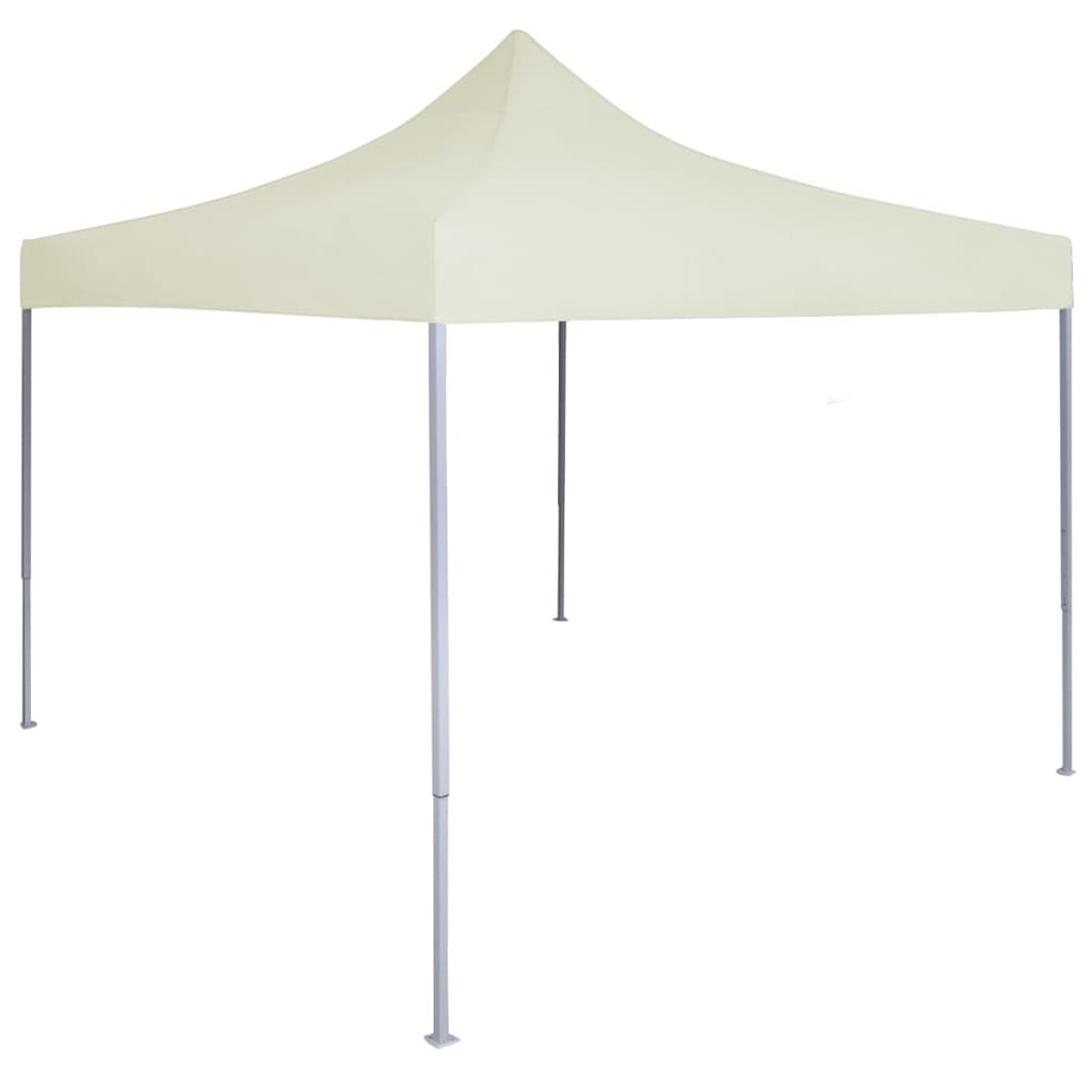 foto del prodotto gazebo professionale pieghevole 2x2 m in acciaio crema