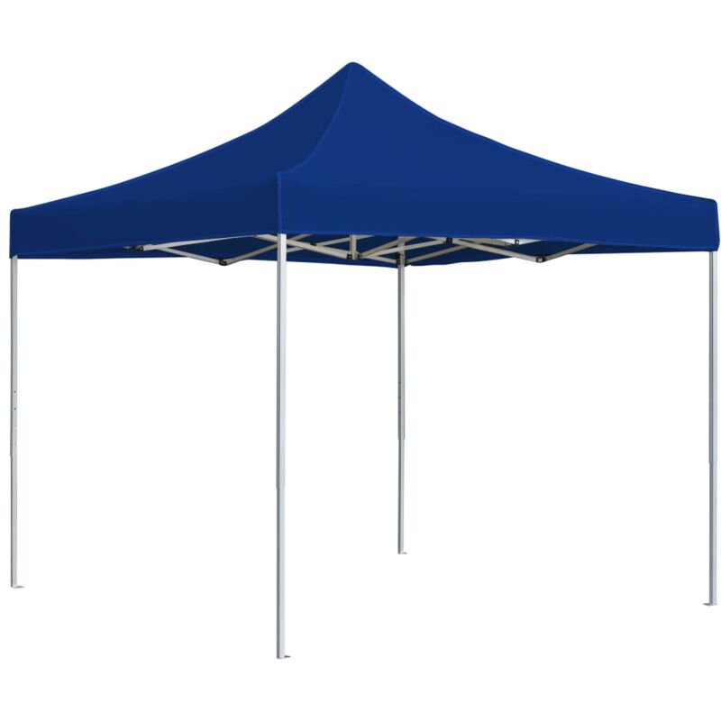 foto del prodotto gazebo professionale pieghevole alluminio 2x2m blu vidaxl