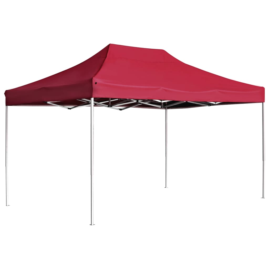 foto del prodotto gazebo professionale pieghevole alluminio 4,5x3 m rosso vino