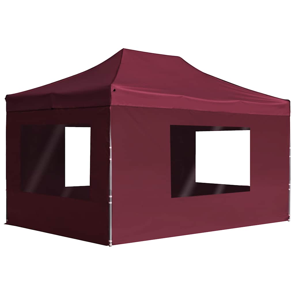 foto del prodotto gazebo professionale pieghevole alluminio pareti 4,5x3m rossocod mxl 94950