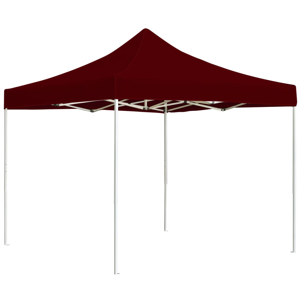 foto del prodotto gazebo professionale pieghevole in alluminio 3x3 m rosso vinocod mxl 94949