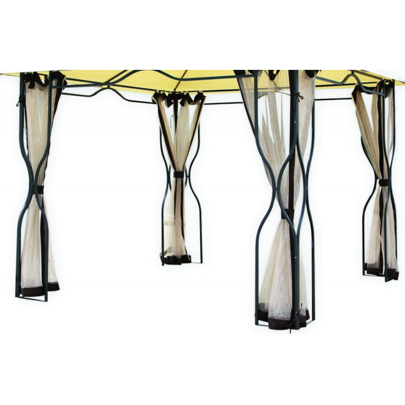 foto del prodotto gazebo ricambio zanzariera colorado 3x3m art. 7403030000 130gr m2 beige
