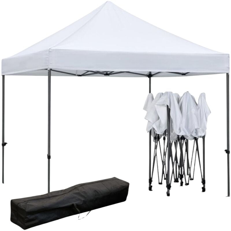 foto del prodotto gazebo richiudibile 3x4,5 mt in pvc automatico in tessuto chiusura a fisarmonica