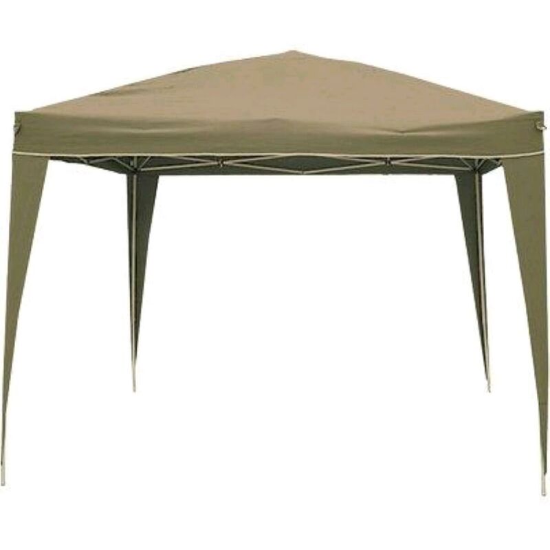foto del prodotto gazebo richiudibile domus acciaio poly bianco ecru mt 3x3 1 pz