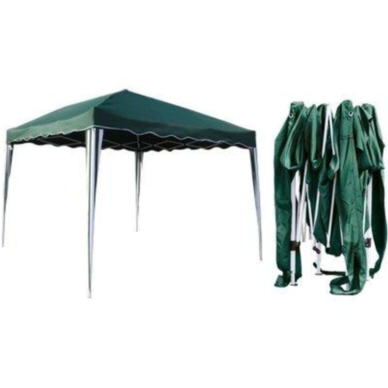 foto del prodotto gazebo richiudibile domus acciaio poly verde mt 3x3 1 pezzo