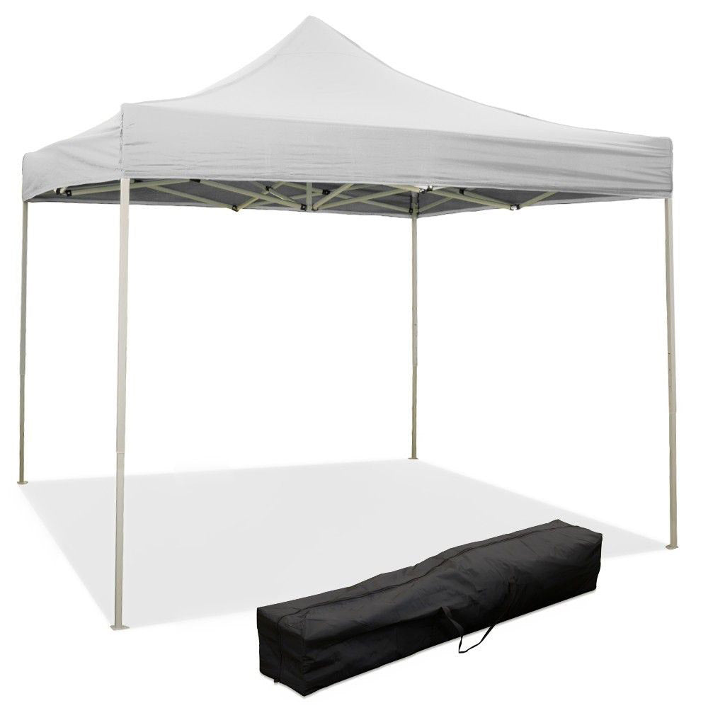 foto del prodotto gazebo richiudibile pieghevole 3x3m in acciaio e pvc impermeabile bianco