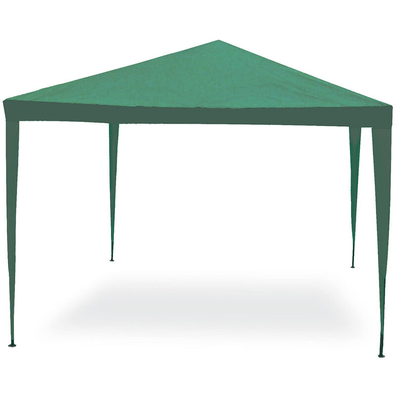 foto del prodotto gazebo struttura in acciaio tessuto verde 3x4 metri