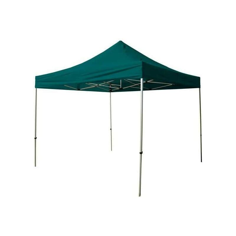 foto del prodotto gazebo veloce verde pieghevole a pantografo in alluminio cm.300x300 