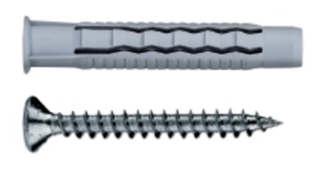 foto del prodotto gb tassello nylon gl t.sx 5x25 c vite confezione da pezzi 100
