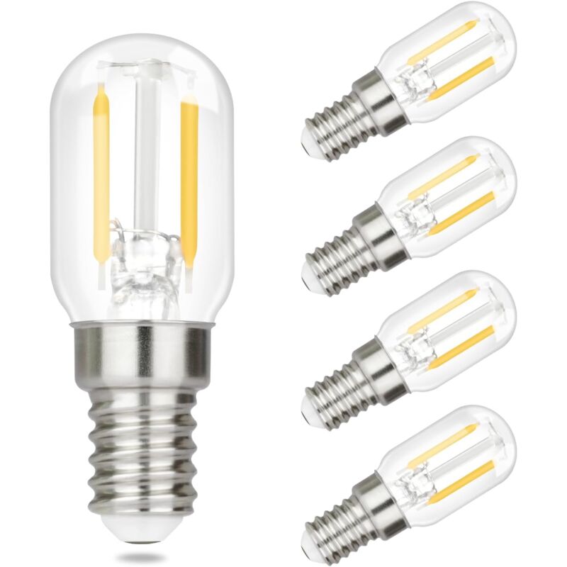 foto del prodotto gbly 4 pezzi lampadine led e14 bianco caldo lampade vintage t22 led 2w, zoccolo edison retr , lampadine bianco caldo 2700k, risparmio energetico,