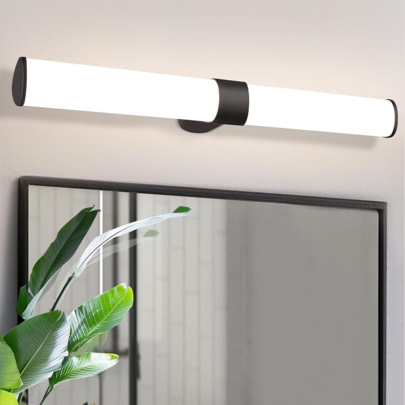 foto del prodotto gbly applique da parete led per bagno luce da specchio nera 8w a parete impermeabile ip44 applique da parete bianco neutro 4000k lampada da trucco