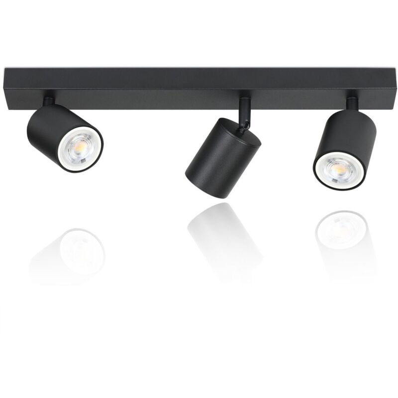 foto del prodotto gbly faretti a soffitto, plafoniera 3 luci gu10 l 300mm nero moderno plafoniere interna soggiorno i camera da letto i cucina i sala da