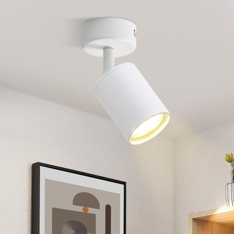foto del prodotto gbly faretto da soffitto 1 luce gu10 l 135 mm bianco moderno illuminazione interna soggiorno i camera da letto i cucina i sala da
