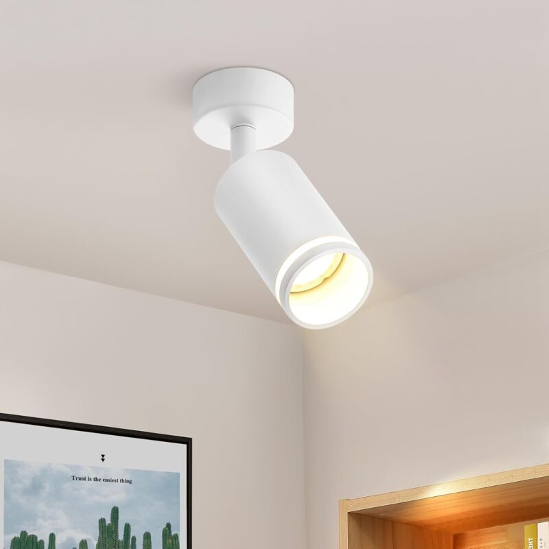foto del prodotto gbly faretto da soffitto a led bianco faretto gu10 faretto da parete orientabile faretti da soffitto rotondi in metallo per interni per