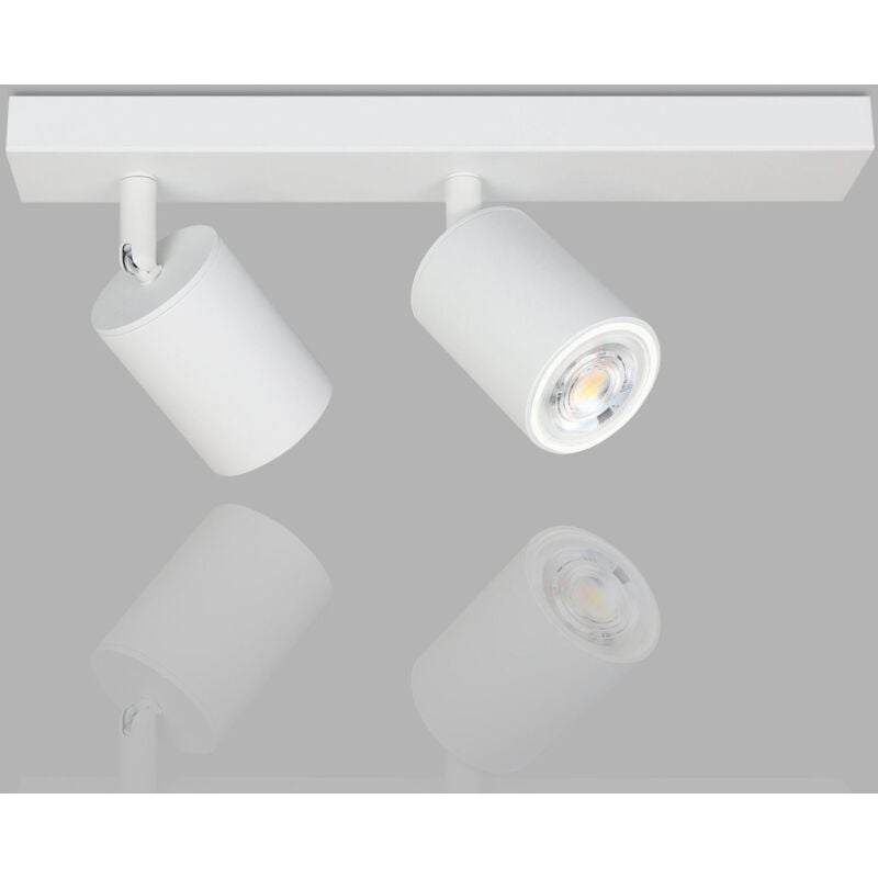 foto del prodotto gbly faretto da soffitto, plafoniera 2 luci gu10 l 300 mm bianco moderno plafoniere interna soggiorno i camera da letto i cucina i