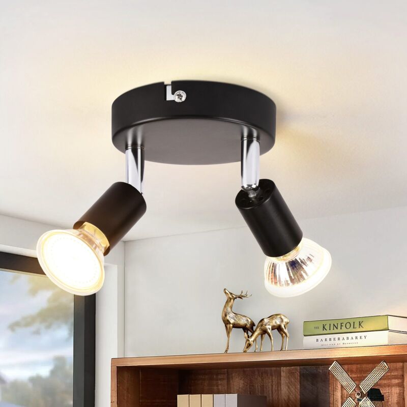 foto del prodotto gbly faretto led da soffitto gu10 lampada da cucina plafoniera moderna rotonda 2 lampadine faretti da soffitto 350 per cucina corridoio camera