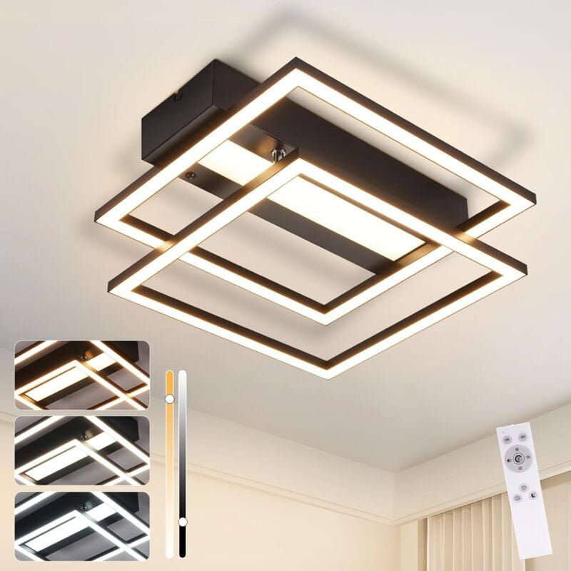 foto del prodotto gbly impianto di illuminazione a led lampada per cucina a potenza regolabile 42 w lampada da camera da letto con telecomando design moderno