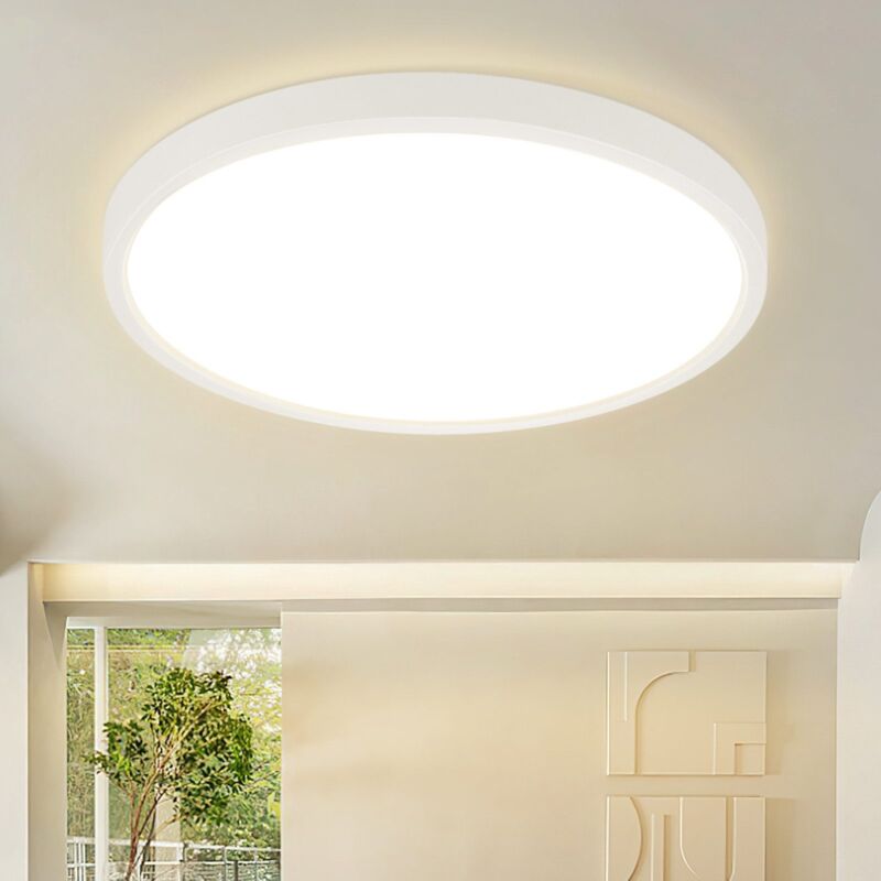 foto del prodotto gbly impianto luminoso a led per bagno 24 w, 3 000 k, impianto luminoso piatto 30 cm per camera da letto, cucina, corridoio, bianco