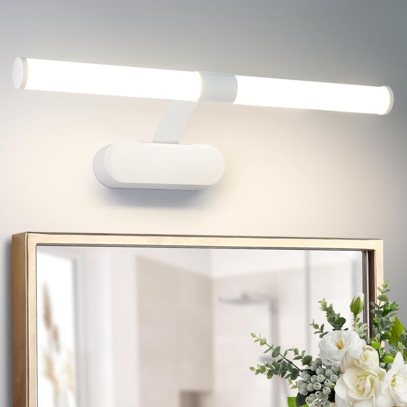 foto del prodotto gbly lampada a specchio a led, lampada per guardaroba, applique per bagno, luce bianca neutra 4000 kelvin, 6w, impermeabile ip44, larghezza 400mm