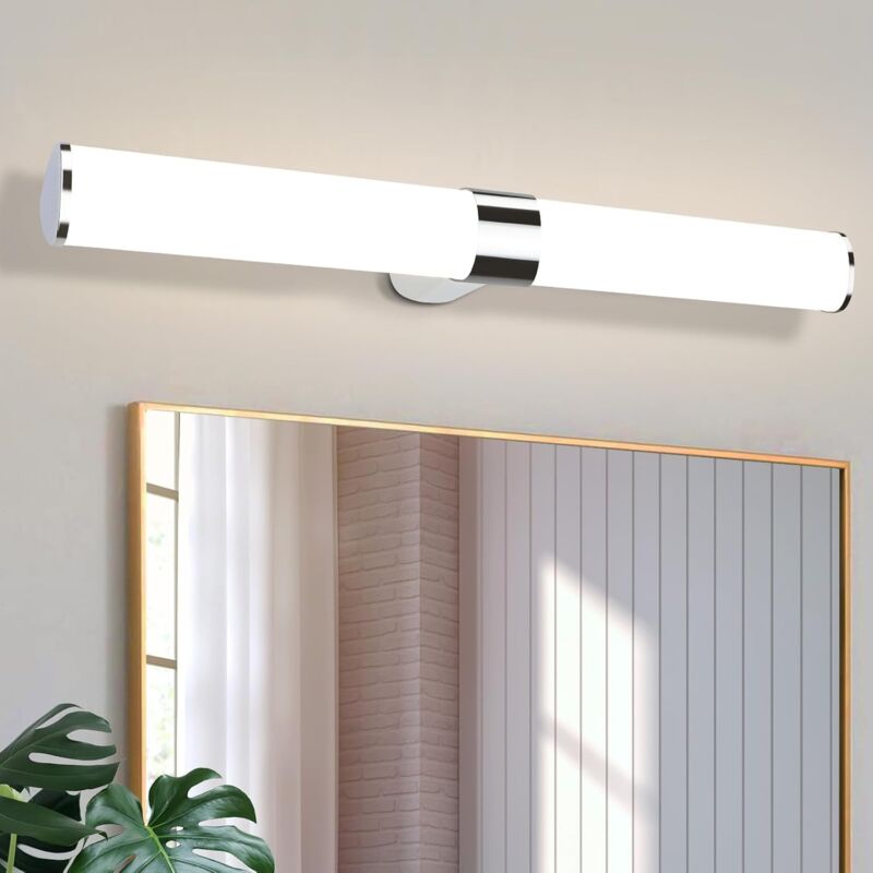 foto del prodotto gbly lampada a specchio a led, lampada per guardaroba, lampada da parete per bagno, luce bianca neutra 4000 kelvin, 15w, impermeabile ip44,