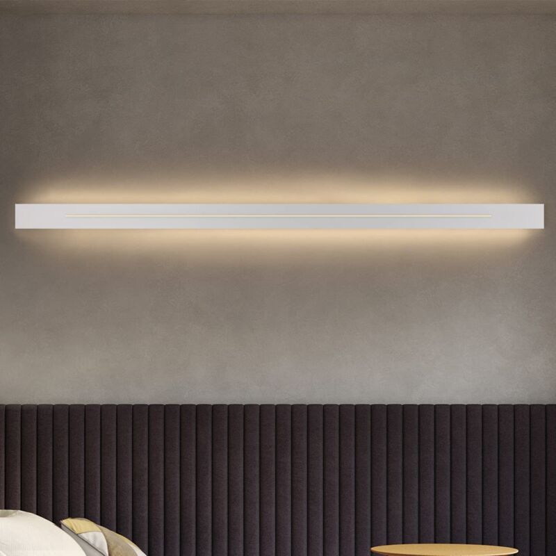 foto del prodotto gbly lampada da parete a led per interni lampada da comodino moderna 100cm, lampada da corridoio bianca calda 31w, bianca, illuminazione da