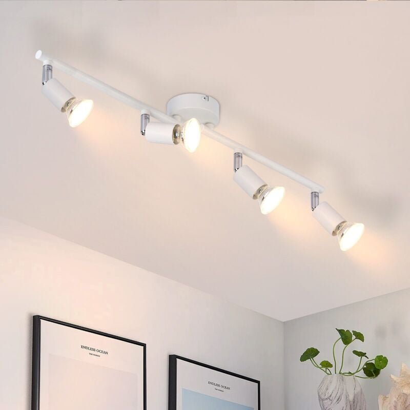 foto del prodotto gbly lampada da soffitto a led 4 punti gu10 faretto da soffitto lampada da soffitto moderna lampada da camera da letto faretto da soffitto per