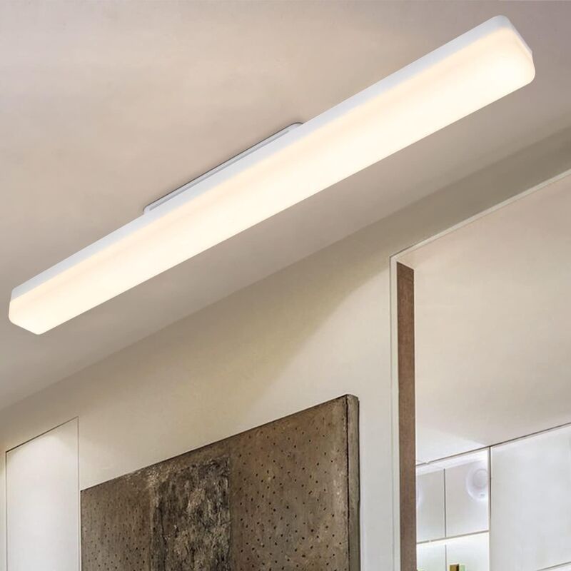 foto del prodotto gbly lampada da soffitto a led lampada da cucina lunga 60 cm a soffitto da 24 w lampada da cantina bianca neutra 4000 k lampada da corridoio bianca