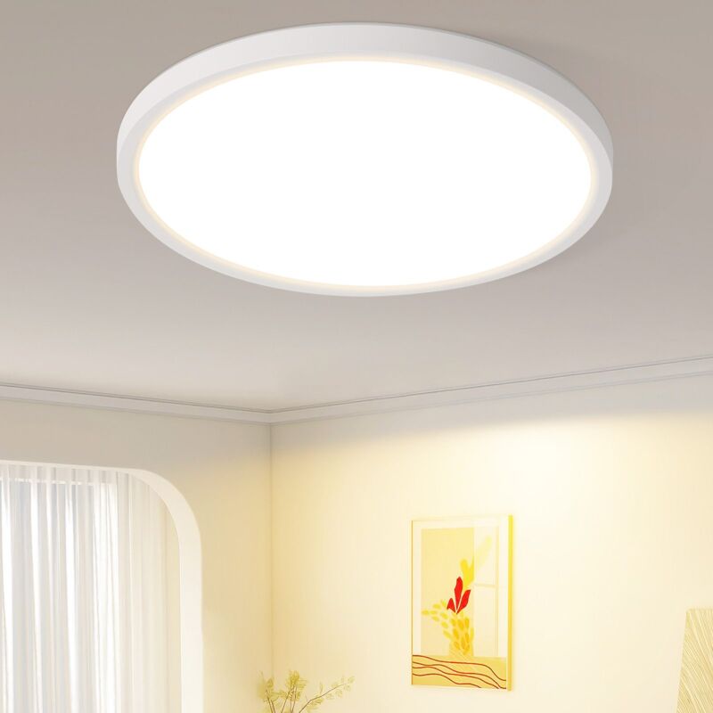 foto del prodotto gbly lampada da soffitto a led, lampada da soffitto piatta 18cm, lampada da bagno 15w, bianco, illuminazione da soffitto, lampada da corridoio,
