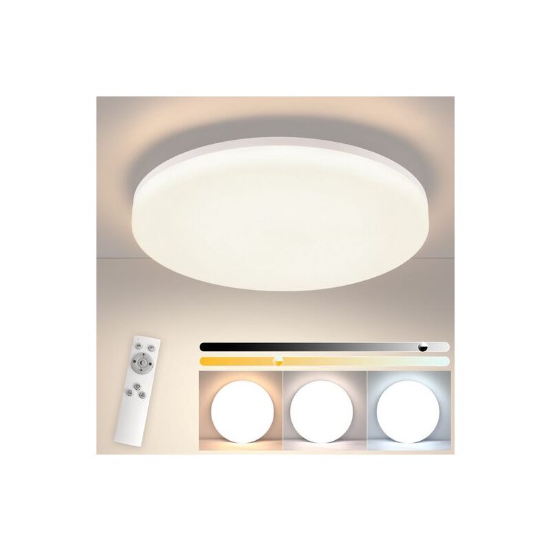 foto del prodotto gbly lampada da soffitto a led piatta lampada da cucina dimmerabile 18w lampada da camera 22cm lampada da soffitto rotonda da camera lampada da